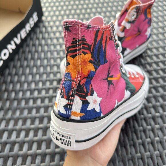 Converse CTAS Lift High Paradise Print Women's Shoes 563975C - Picture 7 of 15